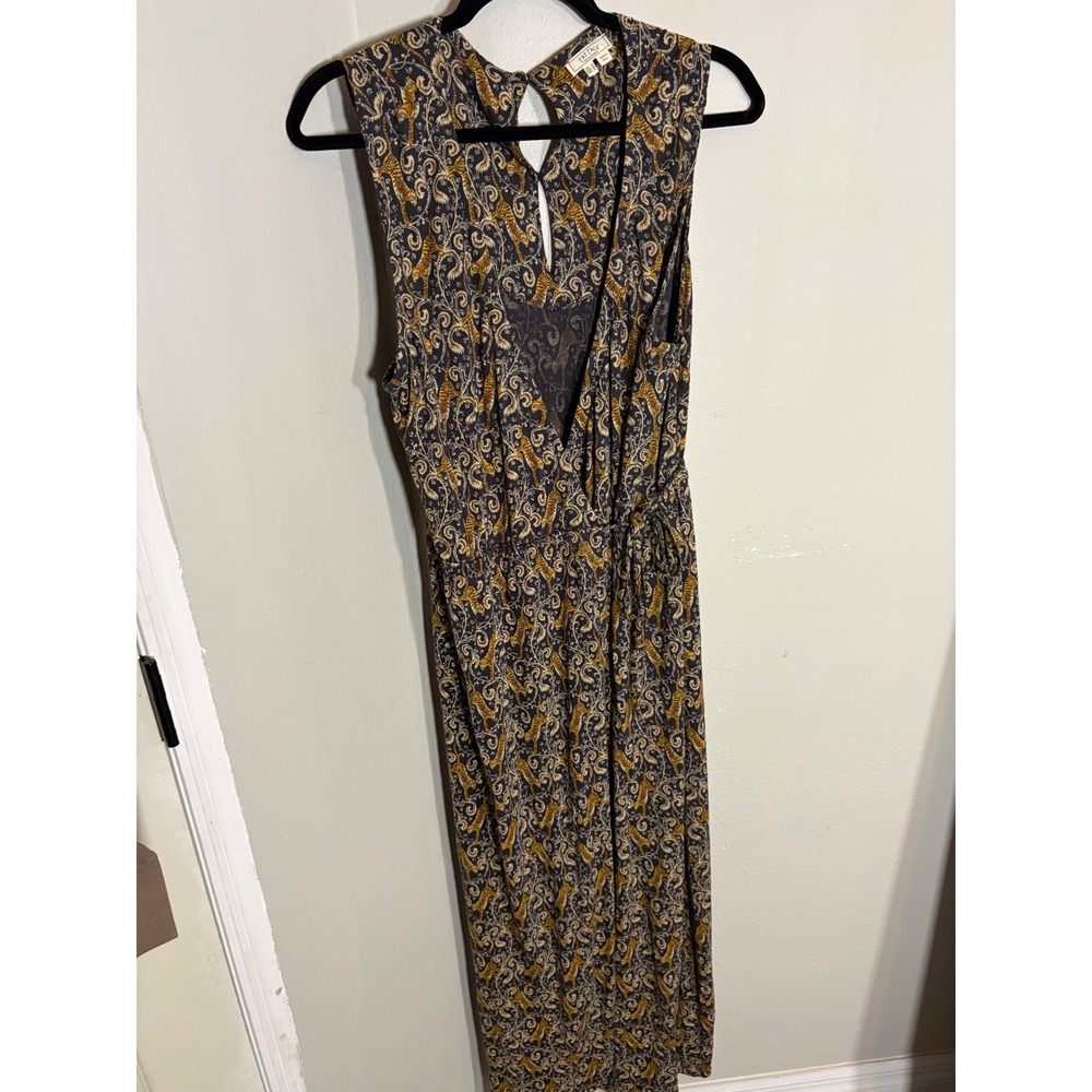 FatFace Boho Paisley Wrap Maxi Dress Women's Sz 10 Festival Vacation - Picture 10 of 12